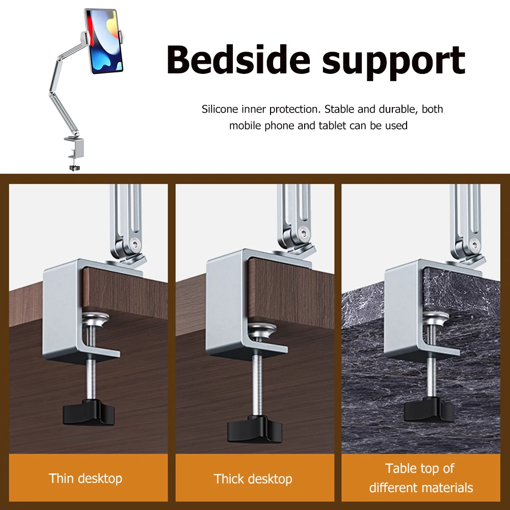 DURABLE - Support Tablette Bureau - Support Ipad - Support Pour Tablette Tactile - Pour Tablettes De 7 à 13" - Argenté - 1 Pièce - 893023