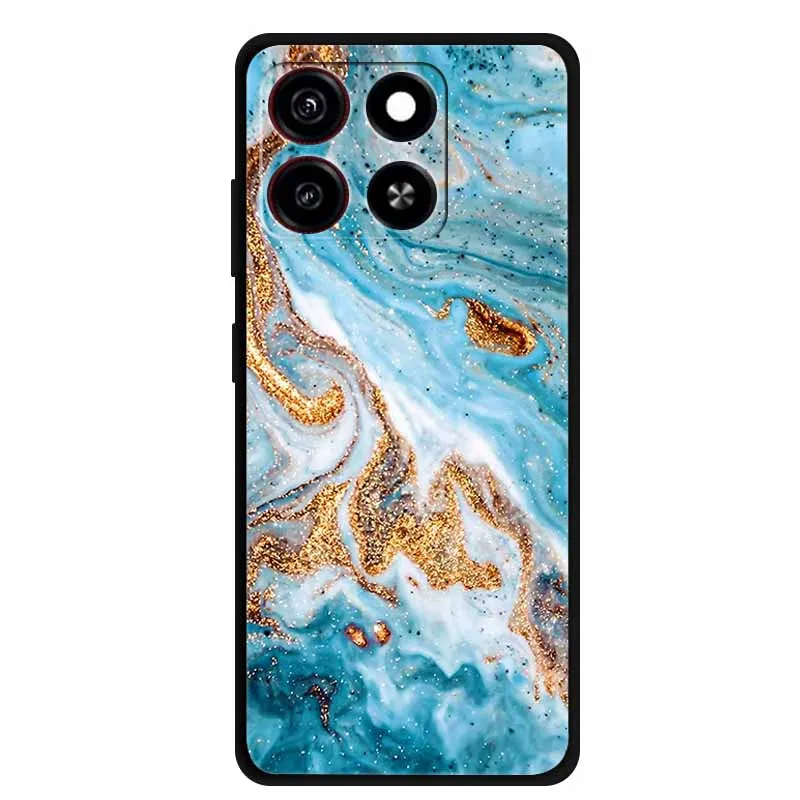 Marble Astronaut Shockproof TPU Soft Silicone Phone Case - 6.75