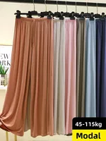 Modal Floor-Length Wide Leg Pants Loose Home Spwear  Color Versatile Casual Summer Thin Home Pants Women - Image 4