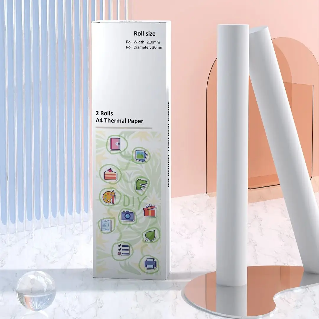 A4 프린터 빠른 건조 및 장시간 보관 연속 열 용지, 사진 그림 PDF 인쇄용..