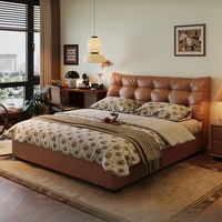 Lit Simple européen Design de beauté plancher nordique château de beauté de luxe lit moderne chambre enfants Letto Matrimoniale meubles 1