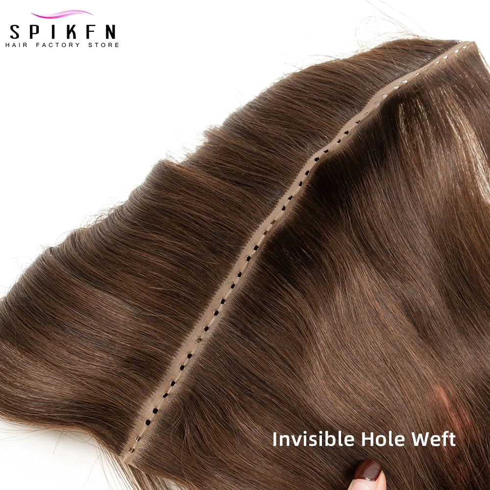 spikfn-double-inject-pu-hole-weft-estensioni-dei-capelli-umani-16-20-24-micro-loop-xo-fasci-di-capelli-di-trama-lisci-30-50g