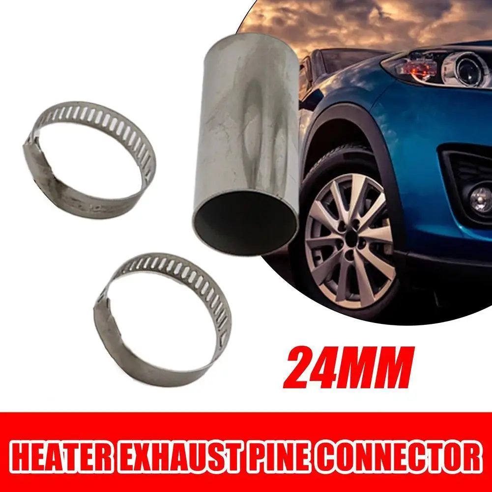 4mm Heater Exhaust Pipe Connector Air Parking Heater Stainless Steel Gas Vent Hose With Clamps For Eberspacher