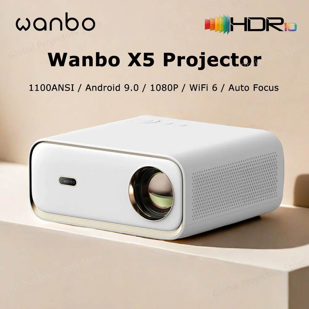 Wanbo-X5-Projector-4K-1100ANSI-Stereo-Sound-Dual-Band-Wifi-1080P-20000 ...