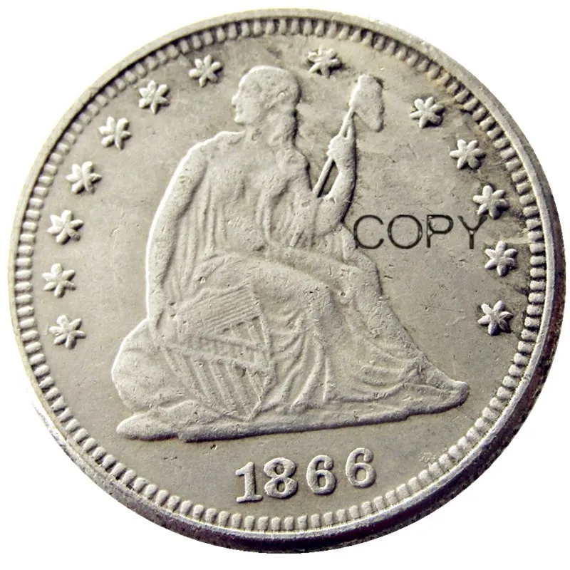 

1866 долларов США, Посеребренная копировальная монета