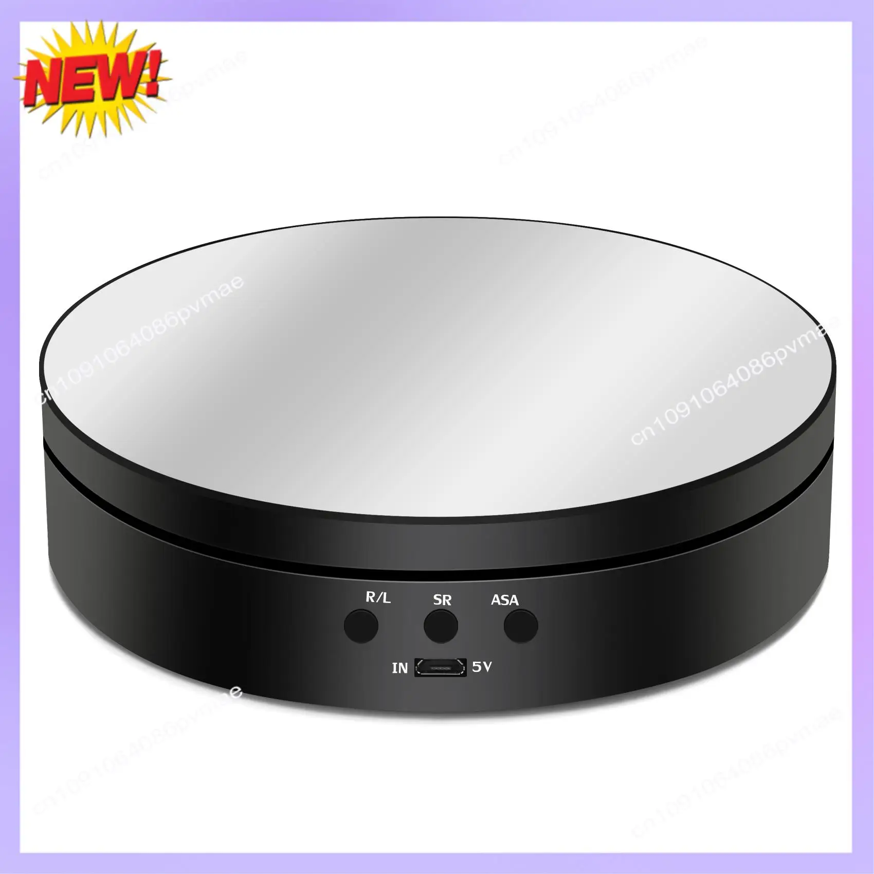 T24C 360도 회전 회전식 턴테이블 디스플레이 스탠드 사진 액세서리 스튜디오 사진 배경 스탠드 New