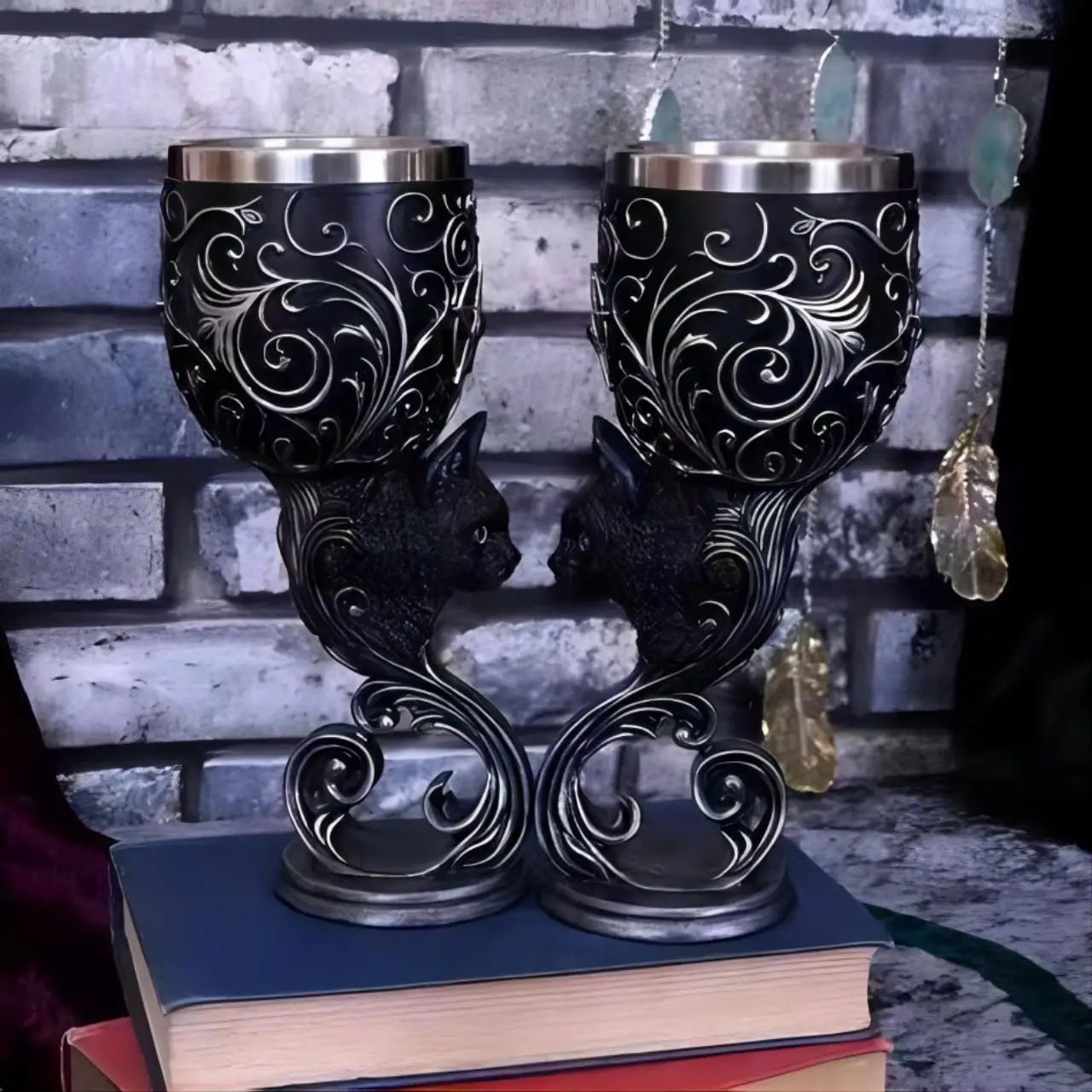 Stainless Steel Wine Cup Western Dragon Personalized 3D Wolf Head Goblet