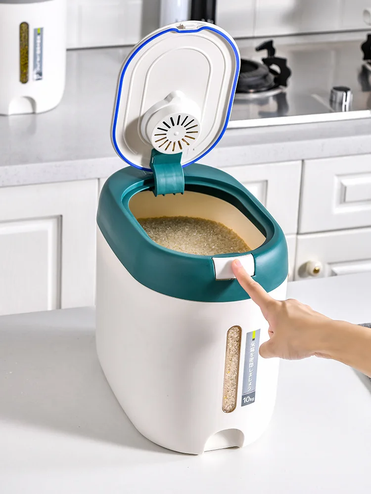 

Rice Bucket For Household Use Thick Moisture-proof Sealed Rice Storage Box