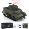Gifts 1/16 RTR RC Tank US M5A1 Stuart VI Remote Control Light Tank Two Battery Radio Mini Vehicle Car Model Toys for Boys 4