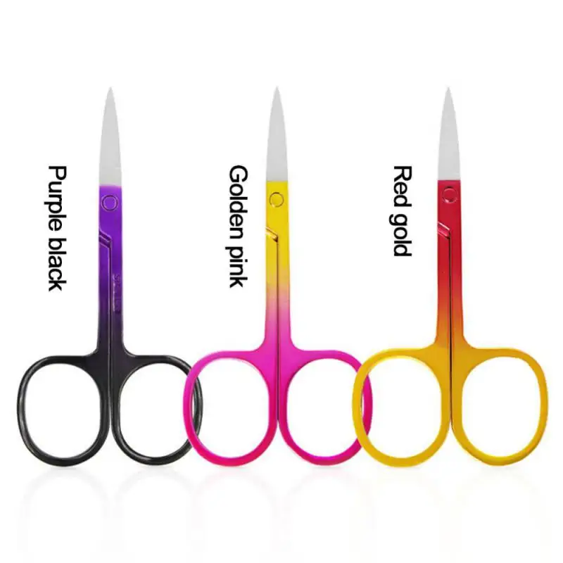 Eyebrow Scissor Eyelash Trimmer Facial Hair Remover Stainless Steel Nail Cuticle Manicure Scissor Beauty Makeup Tool 2