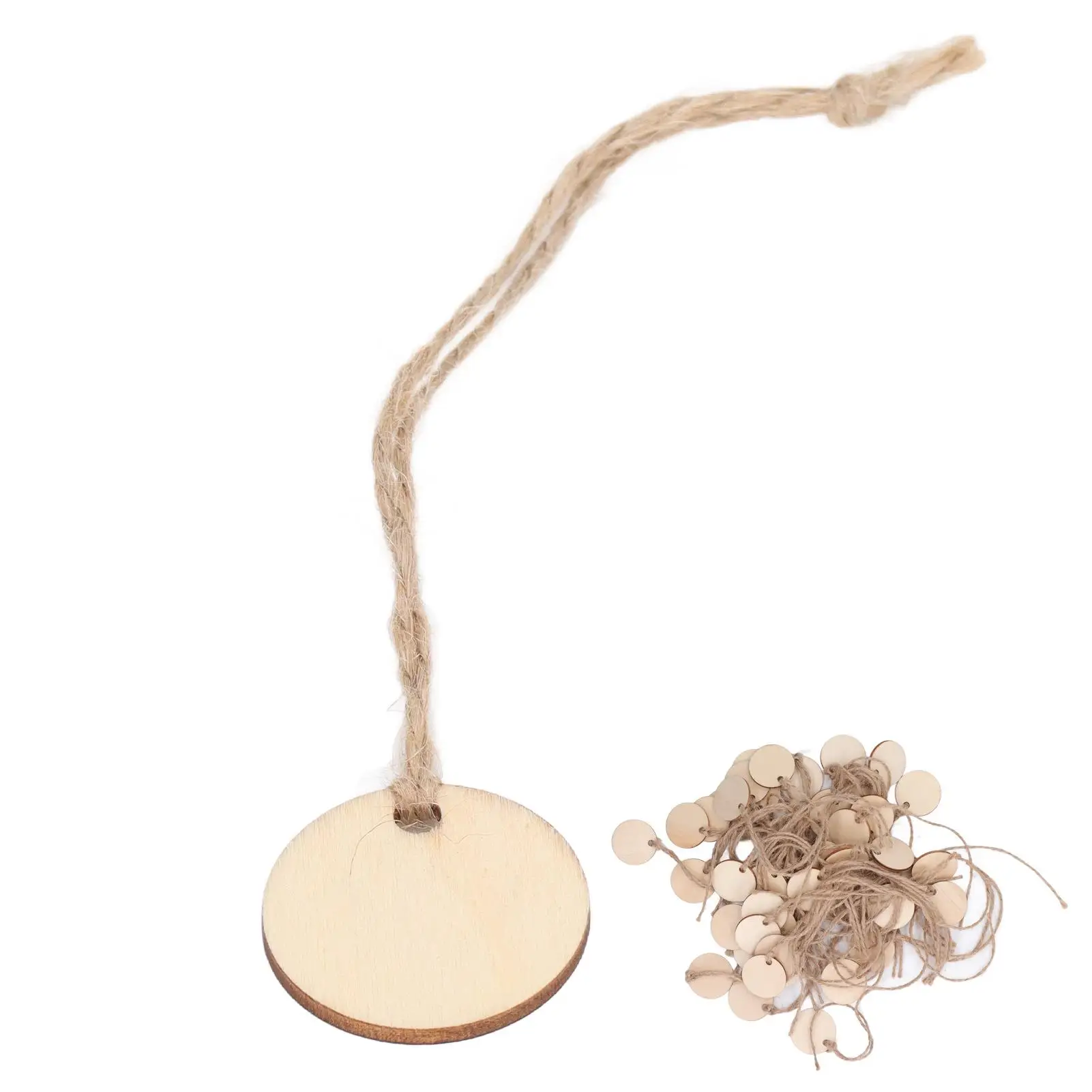 Wine Bottle Tags DIY Crafts Glossy Burr Free Poplar Wood Round for baby Shower Gift Tags