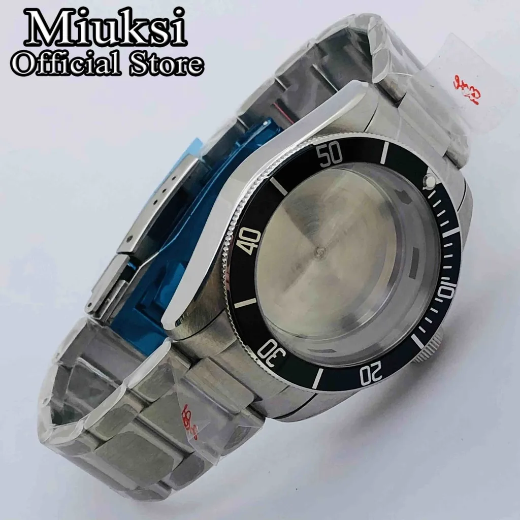 Miuksi-caixa de Relógio de Vidro Safira 41 mm Apto para Nh35 Nh36 Eta2824 2836 Mingzhu Dg2813 3804 Miyota8205 8215 821a Movimento Pt5000 - Image 5