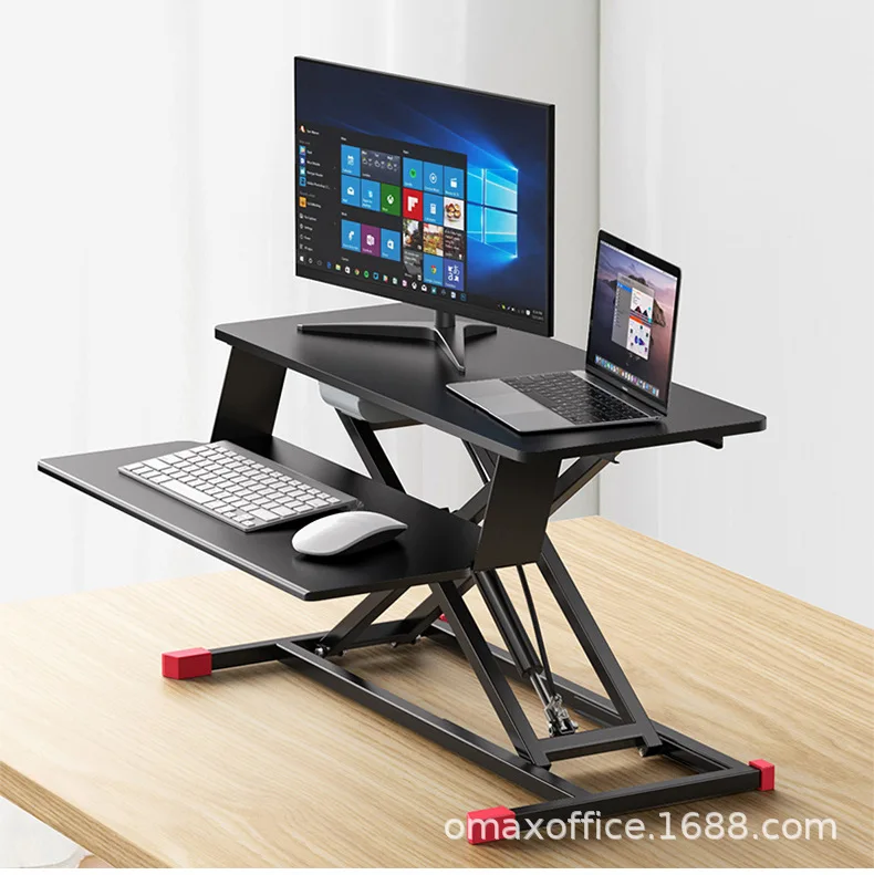 

Desktop height increase table lifting table top computer desk folding height increase keyboard bracket display mobile workbench