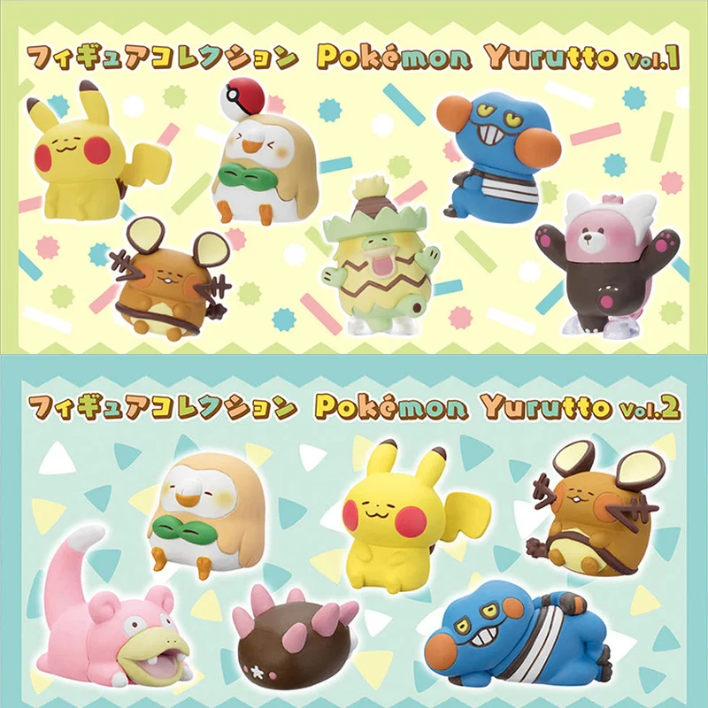 Yurutto Gacha Pokemon Center Pokemon Kanahei Pikachu Rowlet Anime Figures Military Action Figures Aliexpress