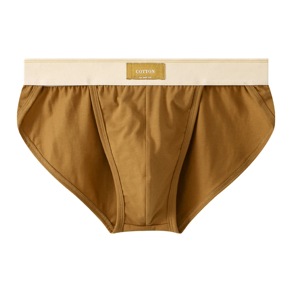 

Mens Elastic Sexy Bikini Oversized Loose Cotton Breathable Underwear Comfortable Briefs Solid Simple Male Low Rise Underpants