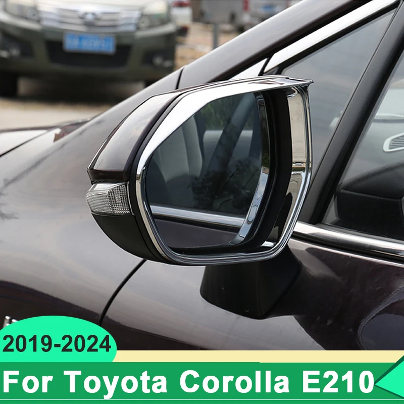

Для Toyota Corolla E210 2019-2022 2023 2024 ABS автомобильное зеркало заднего вида защита для бровей Обложка Наклейка декоративные аксессуары