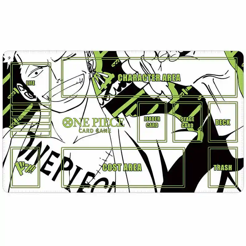 60*35*0.2Cm Diy One Piece OPCG Luffy Zoro Nami Teach Dedicated Game Card Mat Battle Game Anime Table Mat Gift Toys
