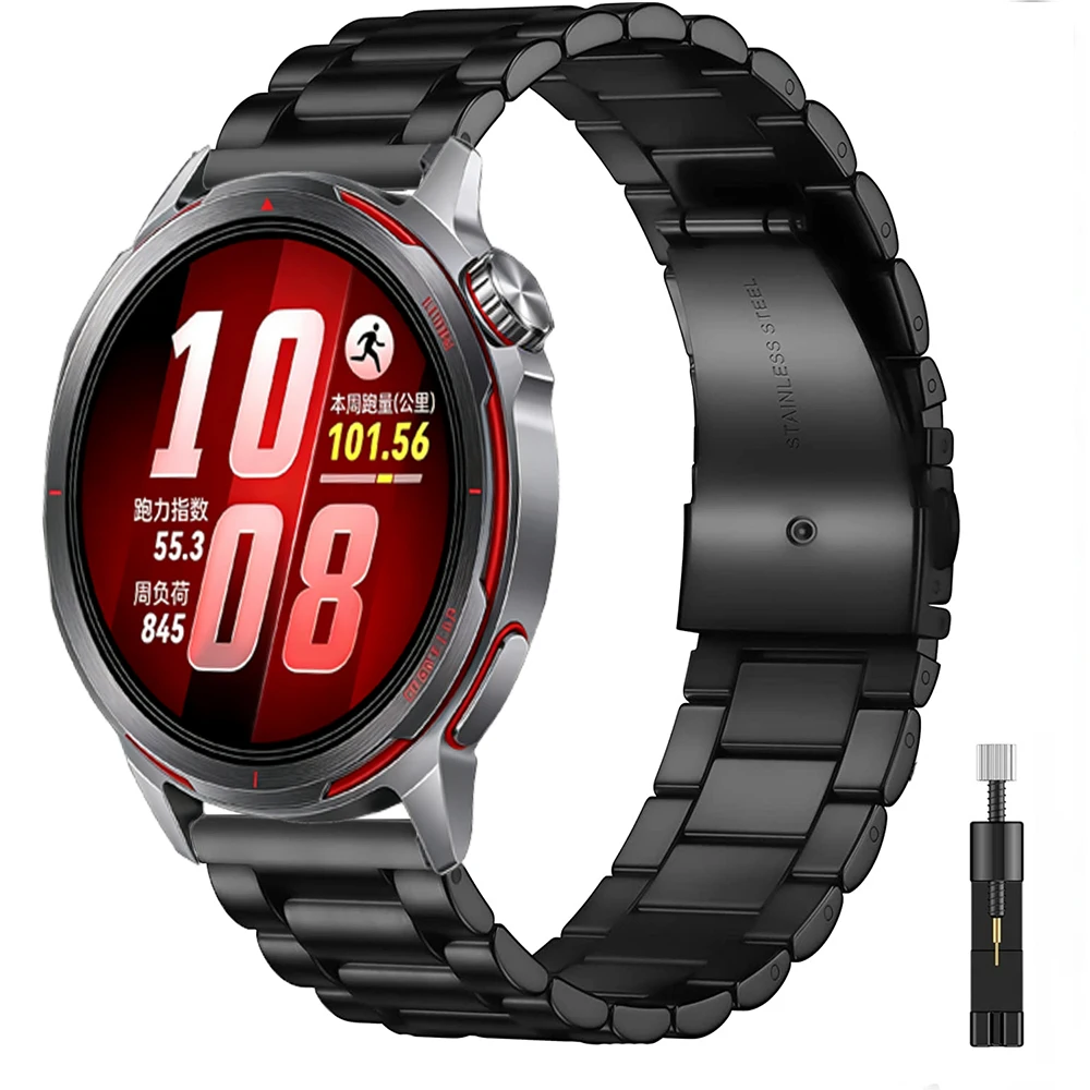 Sleek Metal Watch Bracelet Strap - 22/20mm Premium Design