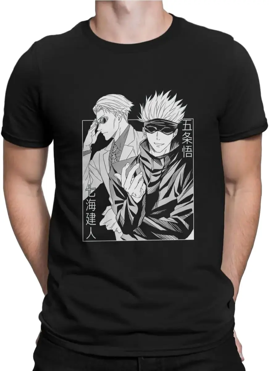 

Kento-Nanami-Satoru-Jujutsu-Kaisen-Anime-T-Shirt-Gothic-Crewneck-Tshirt-Harajuku-Clothing-Polyester.