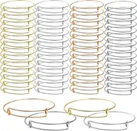 5PCS Stainless Steel Bracelet for Women Expandable Diameter Viking DIY Thread Twist Bangles Adjustable Jewelry Pulseiras Feminin 1