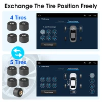 JMCQ USB Android TPMS Tire Pressure Monitoring System 116 Psi Alarm System  5V Internal External Android Navigation Car Radio - Image 4