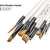 Angular Paint Brush,12pcs Nylon Hair Angled Paint Brushes Set Art Paintbrush for Watercolor, Acrylic, Gouache, Oil Painting 3
