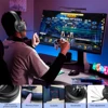 Casque de jeu filaire USB avec microphone, casque supra-auriculaire