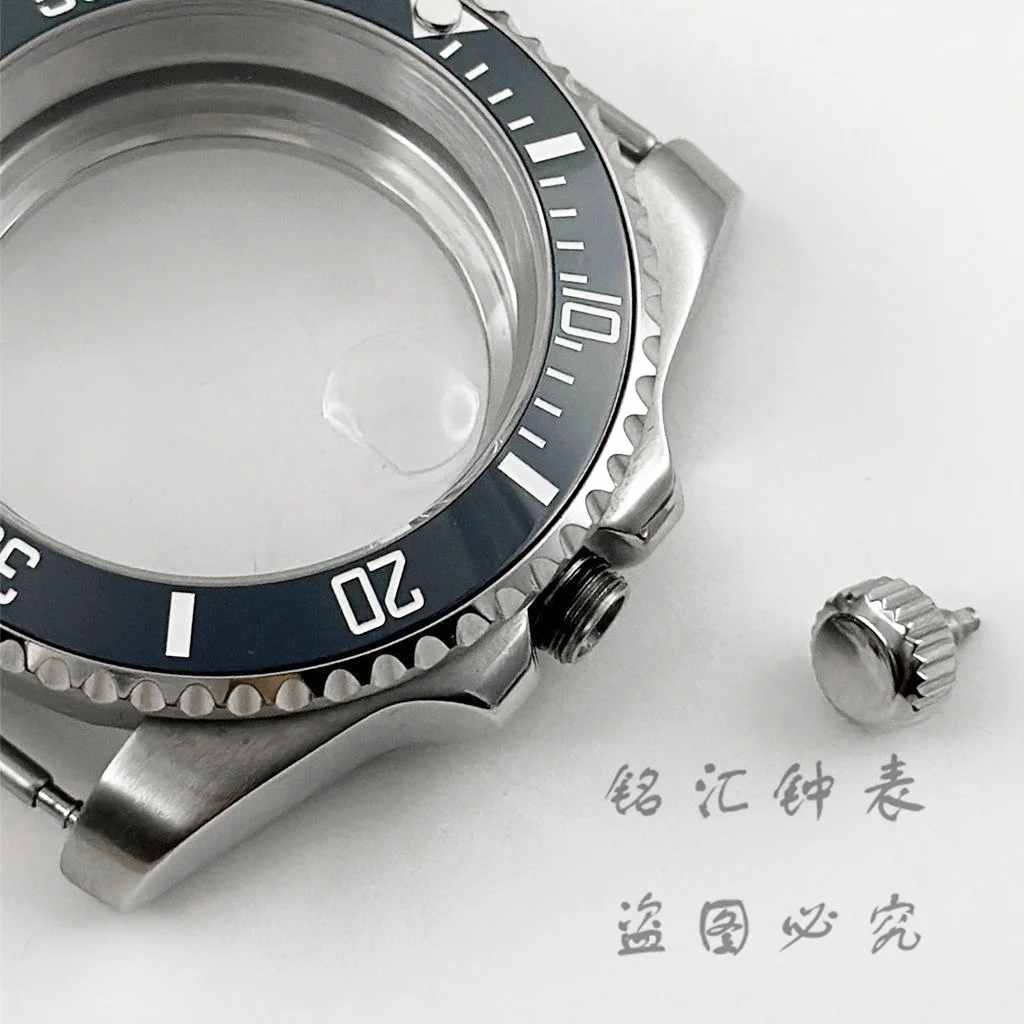 Deep Blue Bezel 40MM Diver Watch Case with Waterproof Sapphire Crystal