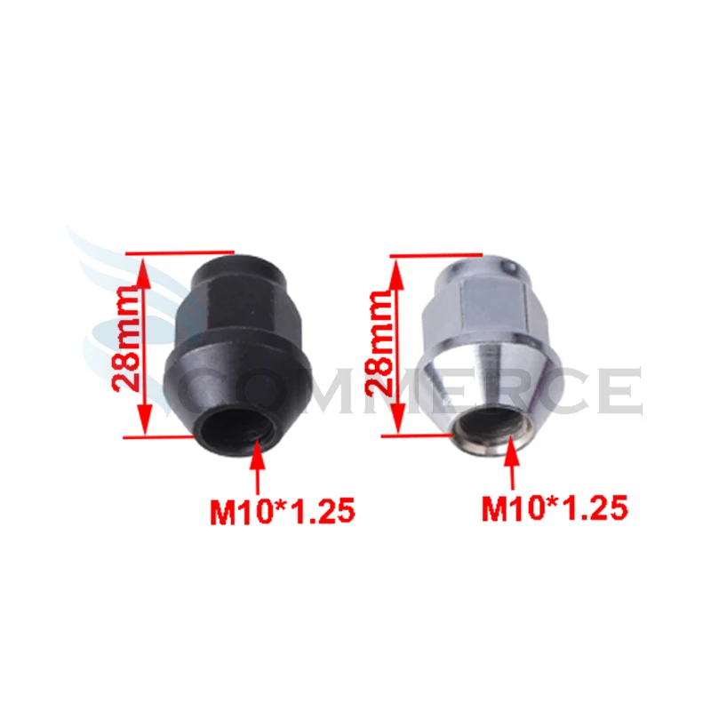 M10x1.25 Universal Wheel Locking Nuts Wheel Hub Install Lug Nut 4 Pcs/lot For Car ATV Go Kart UTV Buggy Quad Bike Accessories wheel nut caps,screw caps,wheel nut covers,bolt nut covers