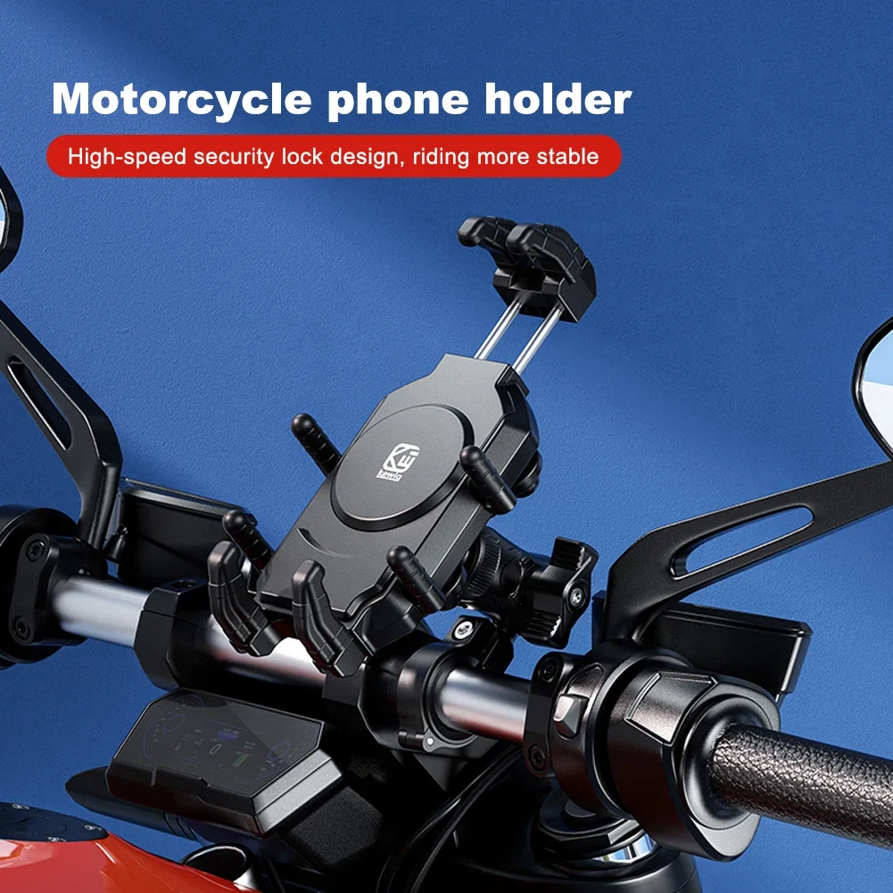 Bike Phone Mount,【Anti Shake & Super Stable】 Universal Handlebar Cell Phone  Holder for Bike Bicycle Motorcycle Compatible with iPhone 13 13 Mini 13