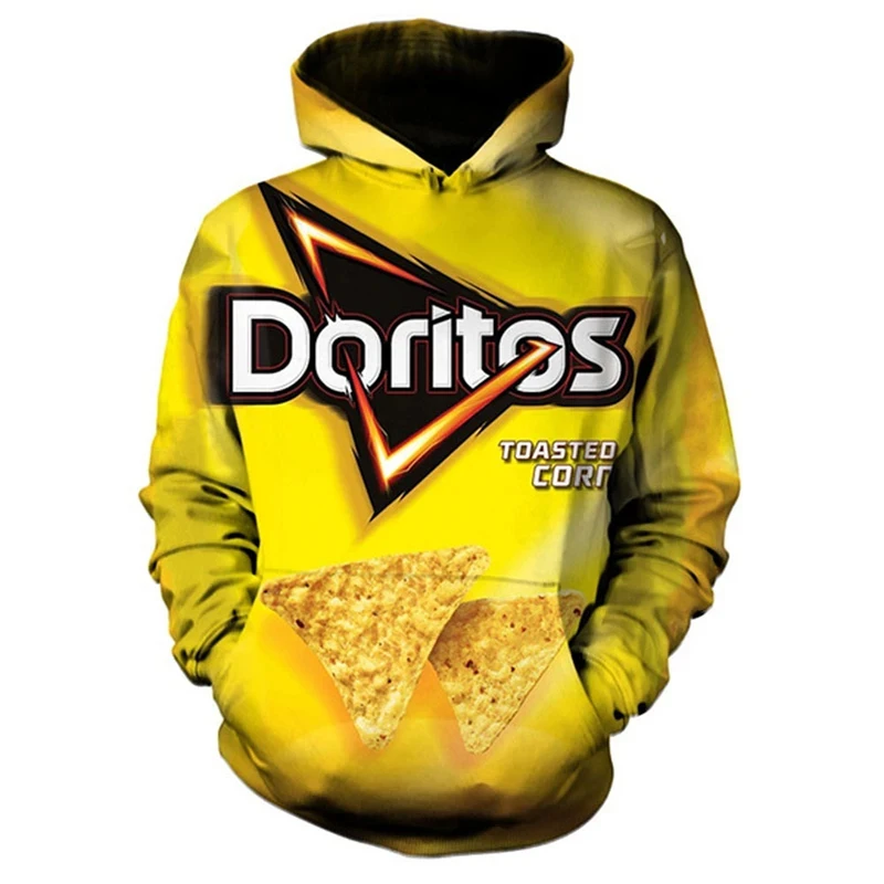 thumbnail image 1 of Sudadera con capucha con estampado 3D de patatas fritas para hombre, nueva sudadera para correr al aire libre, sudadera deportiva, sudadera informal de moda para hombre, 1 of 4
