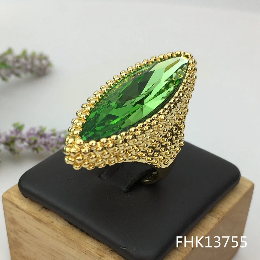 Yuminglai Premium Luxury Ladies Party Ring Gold-plated Silver gold-plated two-tone ring free shipping gifts FHK13663