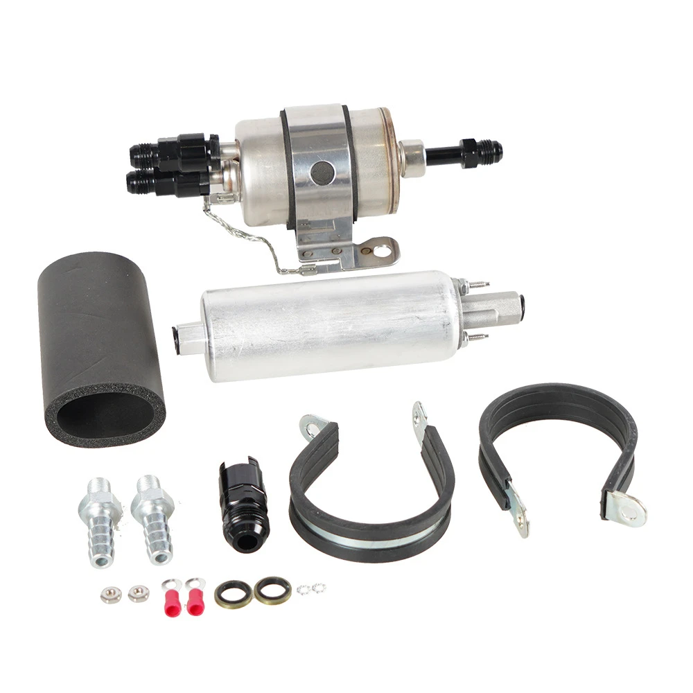 

Fuel Filter & Regulator EFI Inline Fuel Pump Fitting Kit 6AN For LS Swap Engine
