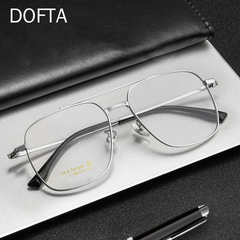 

DOFTA Retro Large Pure Titanium Optical Prescription Eyeglasses Frame For Men Myopia Women Glasses Frame Pilot Eyewear 5969