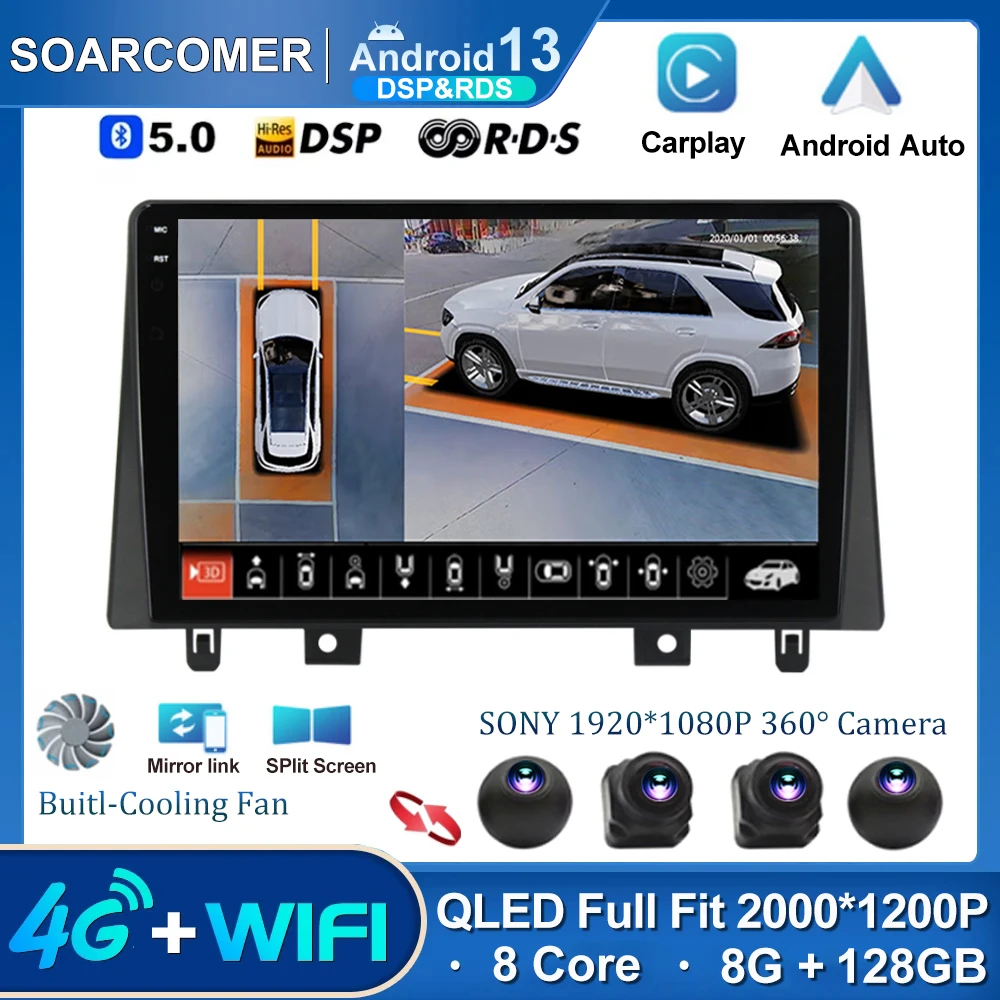 

Android 13 For JAC Refine S3 2019 Car Radio Multimedia Video Player DSP BT GPS Navigation Autoradio Stereo Audio Recorder DVD