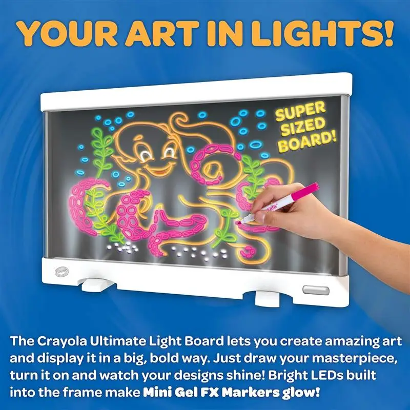 Ultimate Light Board - White, Tracing & Drawing Board for Kids, Light Up  Kids Toy, Gift for Boys & Girls, Ages 6, 7, 8, 9 - AliExpress