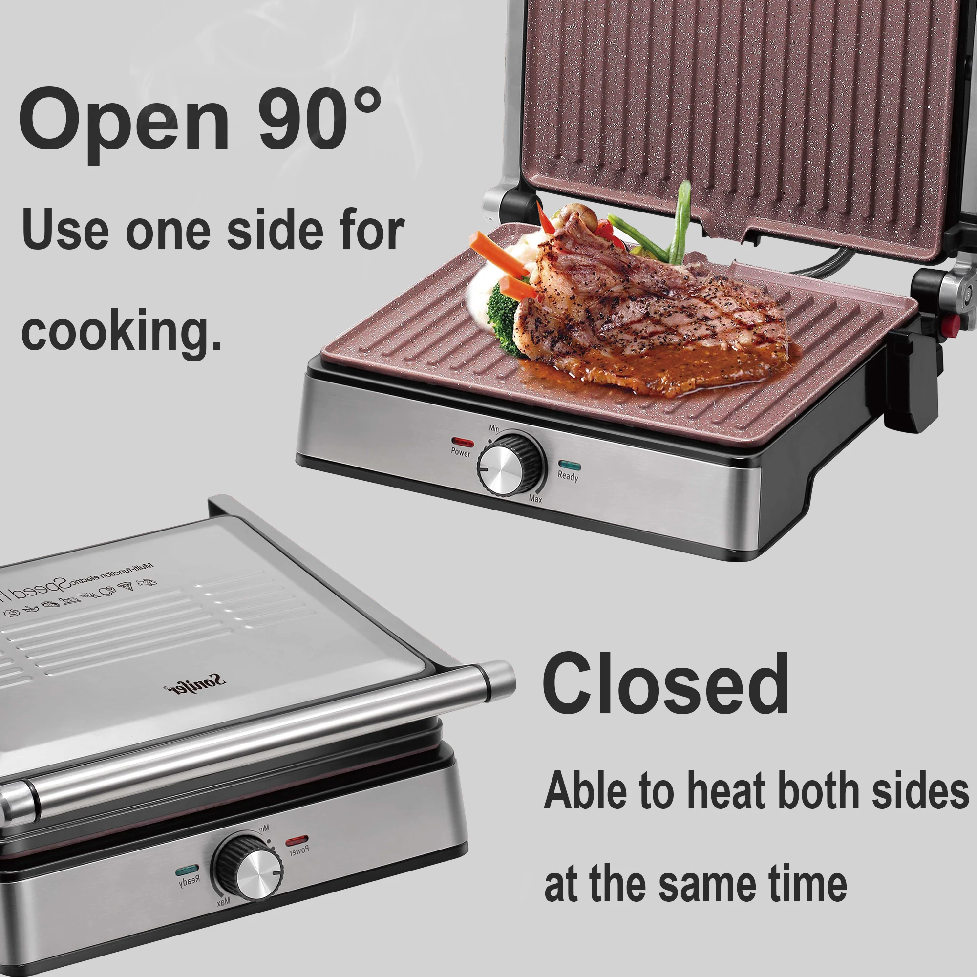 dsp 2000w electric contact griddles household