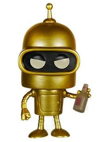 thumbnail image 5 of Nuevas figuras de acción FUNKO POP Anime Futurama Bender Gold n.° 29, figuras de vinilo exclusivas para la convención de verano, juguetes coleccionables, 5 of 5