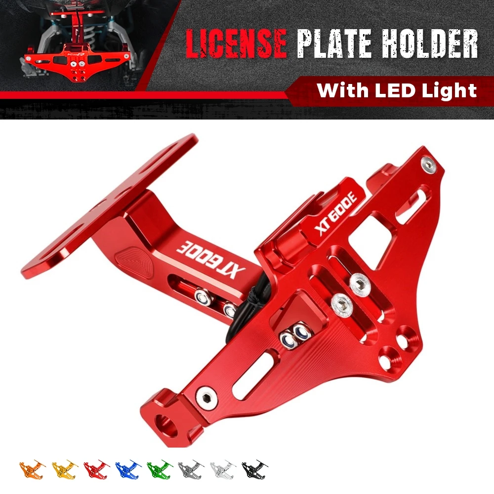 

FOR YAMAHA XT660E XT 660E XT660 E All Yearss Motorcycle Adjustable License Plate Holder LED Turn Signal Lights