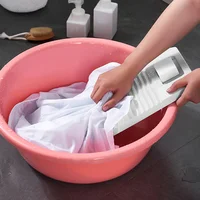 Washboard Portable for Hand Washing Machine Backing Plate Clothes Abs Laundry Small Washboards Travel 1