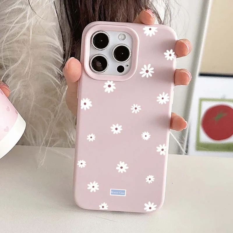 Charming Daisy Flower Shockproof Silicone Phone Case