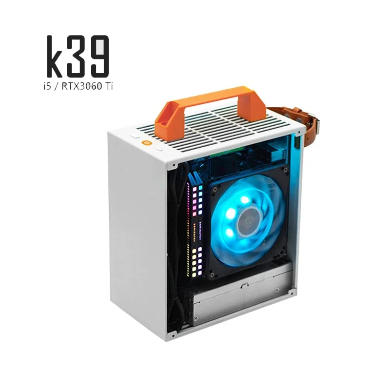 K39 Case HTPC PC ITX MINI Safe Cabinet SPCC Computer Frame For 2070 3060TI i5 11500 i7 8700 With Flex PSU 500-550W Power Supply