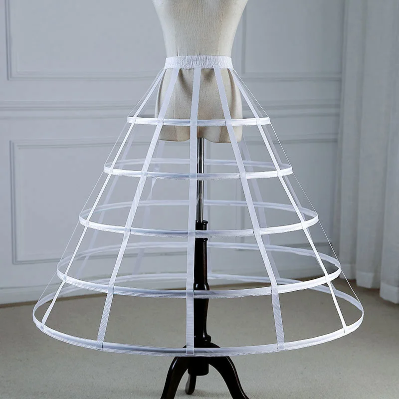 

Hollow-out Five-Steel Bird Cage Fishbone Crinoline Cosplay Violent Lolita Slip Dress Adjustable Wedding Dress Formal Dress