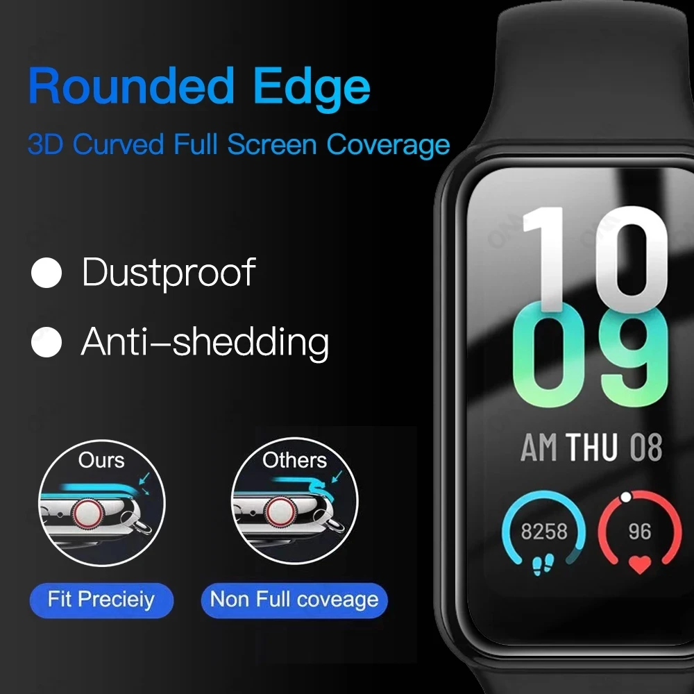 Premium Soft Screen Protector Film for Smart Watches - Full Coverage, High-Quality Protection (3-Pack/1-Pack)