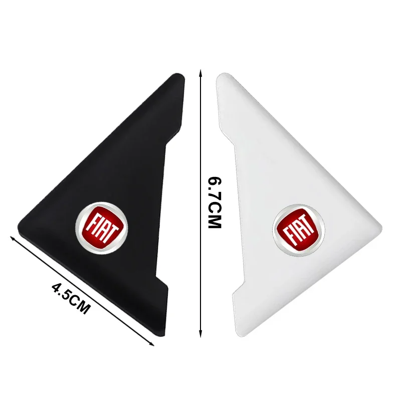 2개입 실리콘 자동차 도어 코너 커버 범퍼 충돌 스크래치 보호대 피아트 JUNTO 아바르트 500 스틸로 두카토 팔리오 브라보 도블로 에지아용