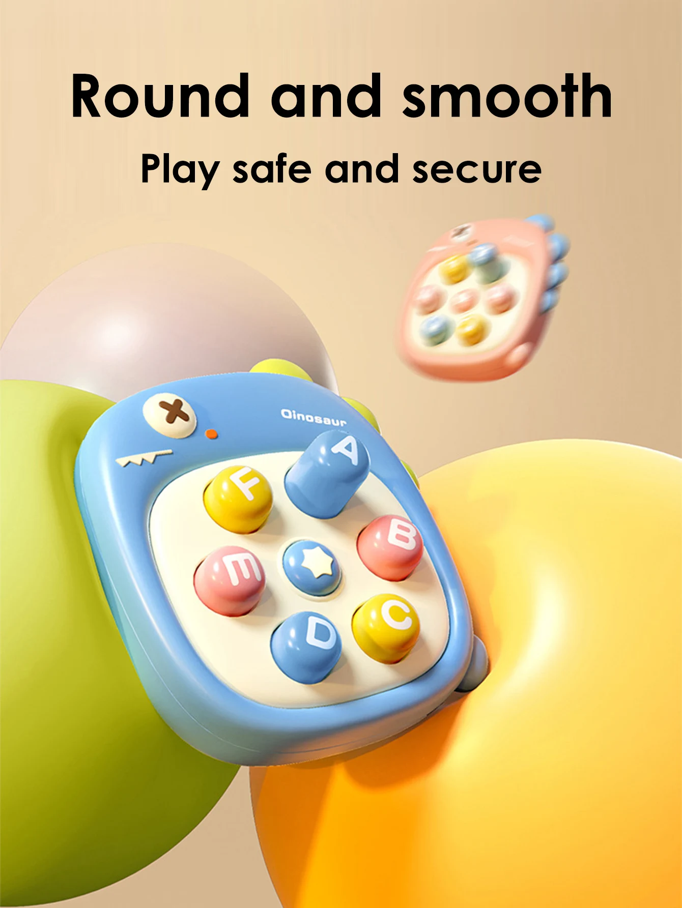 1pcs Mini Whack-a-Mole Hand-eye Coordination Educational Toy Random Color Children's Pinch Finger Decompression Toy 6