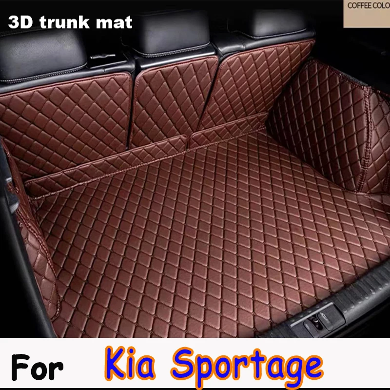 

Кожаная подкладка для багажника, подкладка для багажника автомобиля, напольный ковер для Kia Sportage 2007-2019