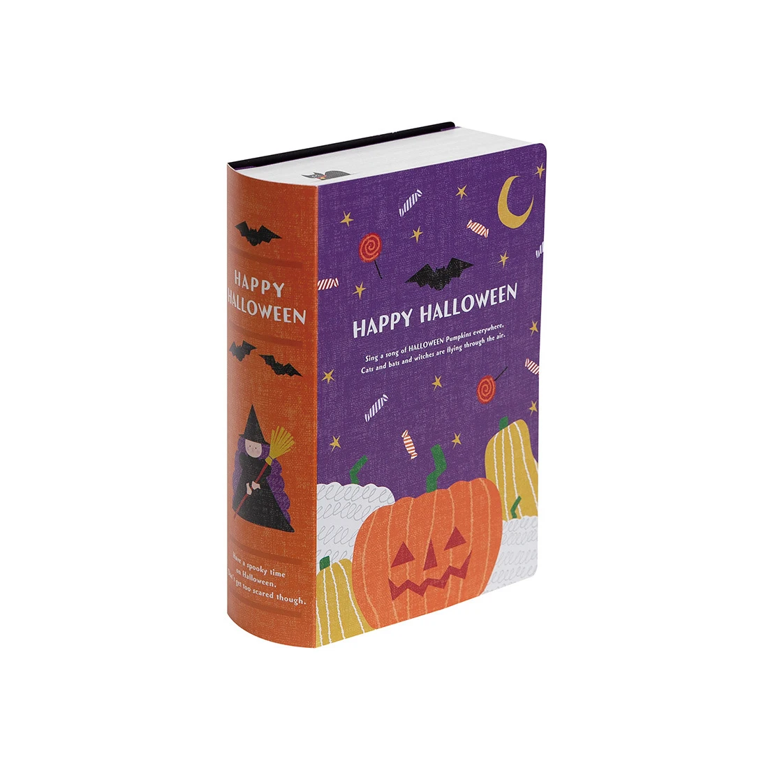 5/10 stücke Halloween Buch Form Candy Boxen Taschen Kürbis Geister Fledermaus Geschenk Box Halloween Party Dekorationen Kind Geschenk Verpackung box 2025 – Detail 8