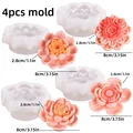 4PCS lotus mold set