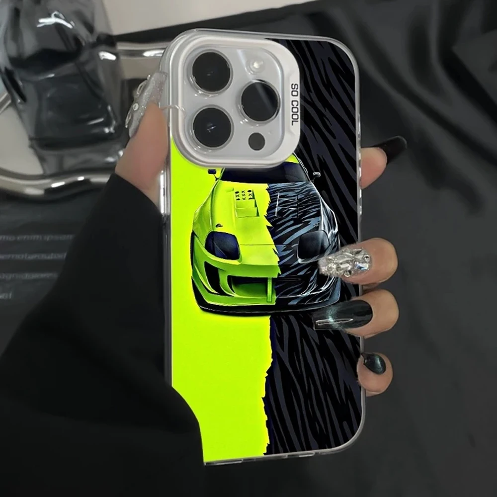 Luxury Black Green Matte Phone Case